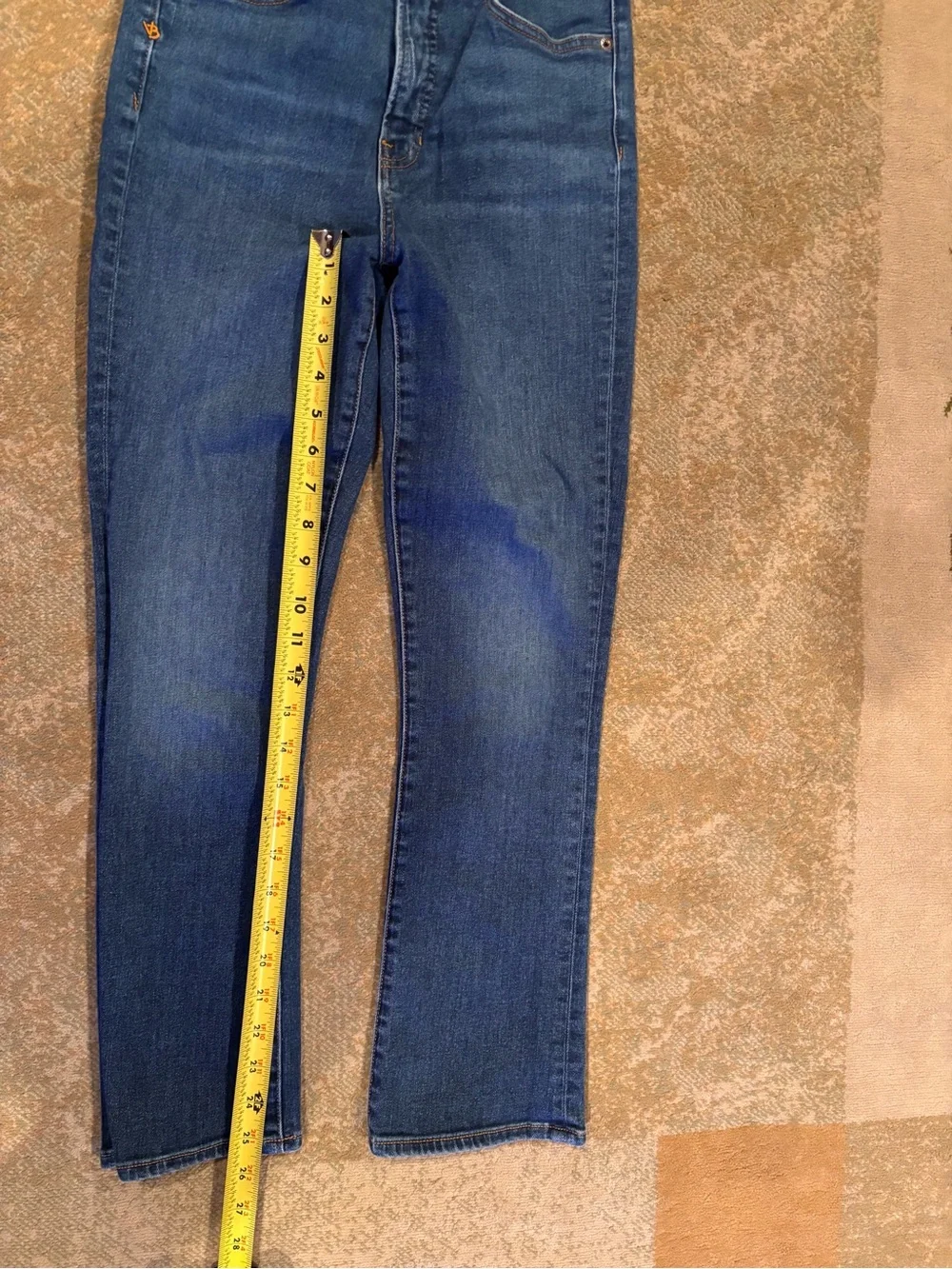 Veronica Beard Carly Kick Flare Jeans Women’s 28 High Rise Blue Stretch Denim